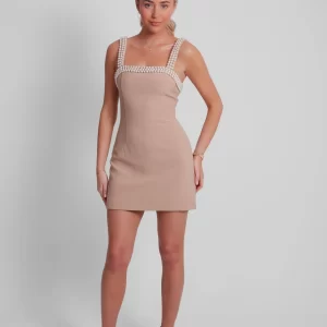The Pearl Trim Mini Dress