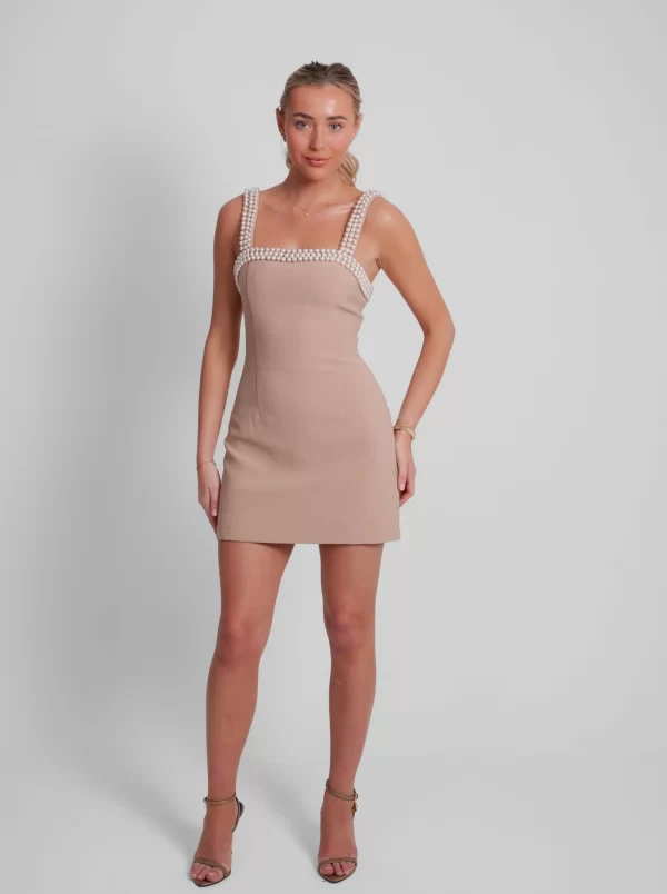 The Pearl Trim Mini Dress