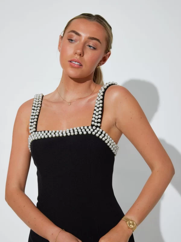 The Pearl Trim Mini Dress - Image 2