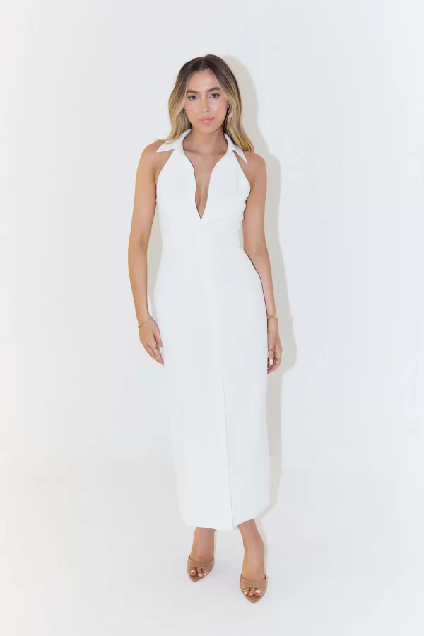 The Collar Maxi Dress - Image 5
