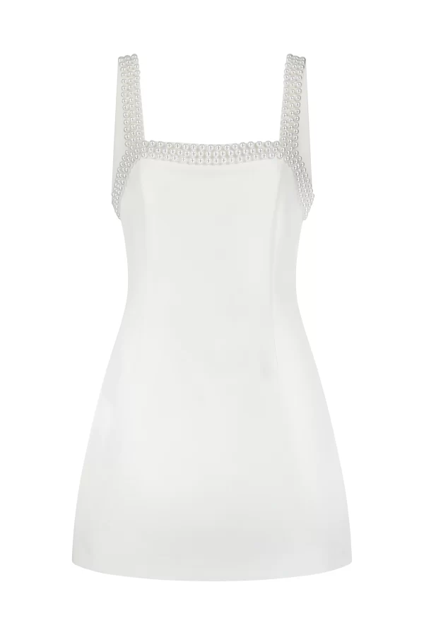 The Pearl Trim Mini Dress - Image 6