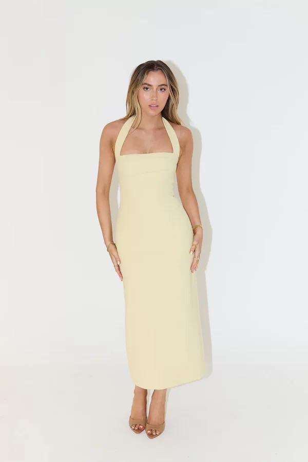 The Halter Neck Midi Dress