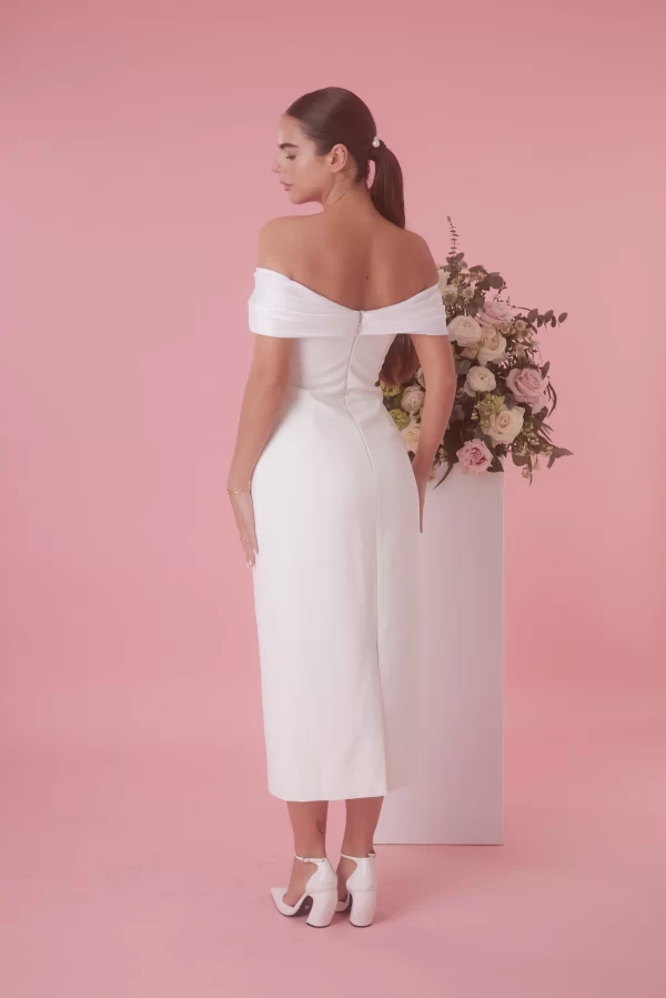 The Bow Midi Dress - Image 7