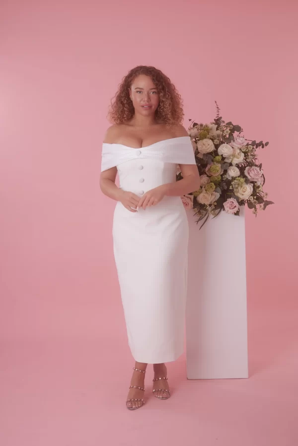 The Bow Midi Dress - Image 6