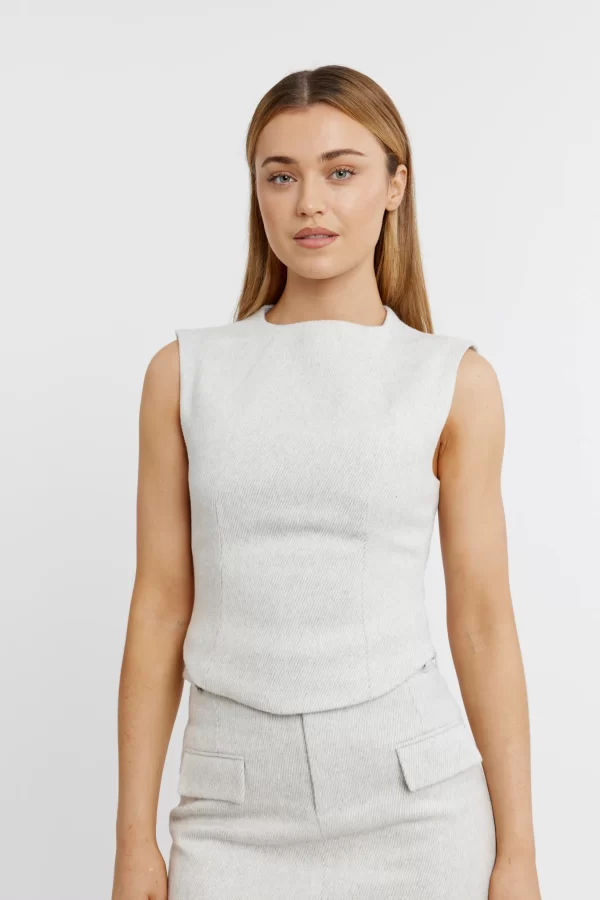 The Tweed Sleeveless Top - Image 2