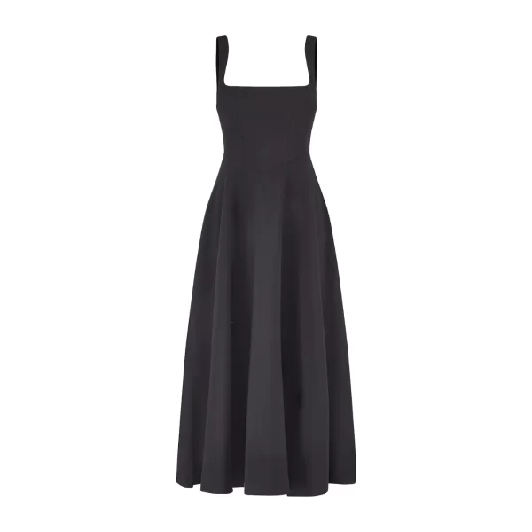 The High Waist Square Neck Midi Dress - Image 6