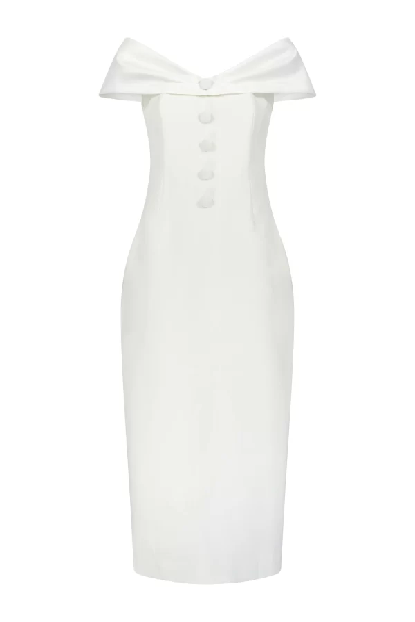The Bow Midi Dress - Image 8