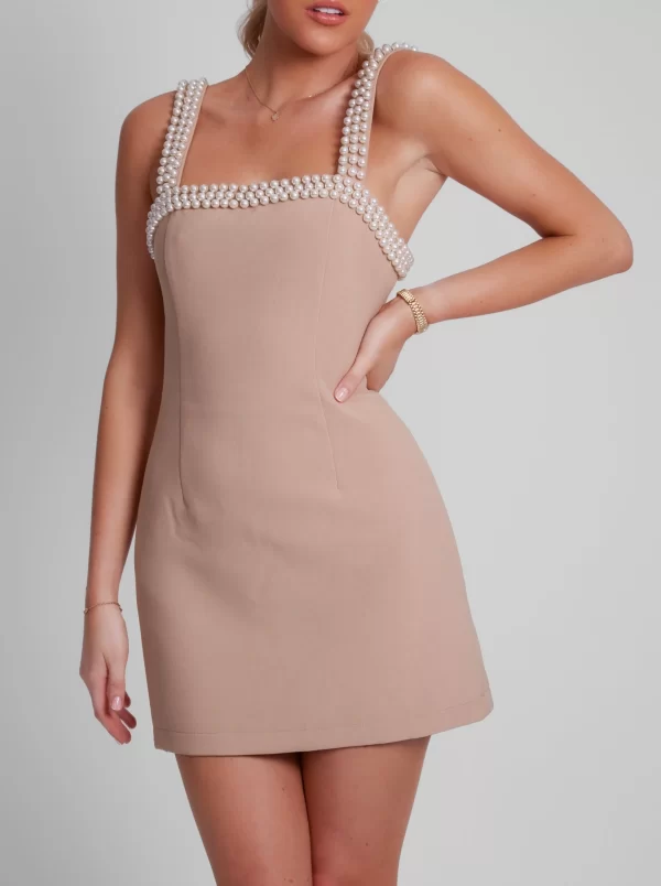 The Pearl Trim Mini Dress - Image 2