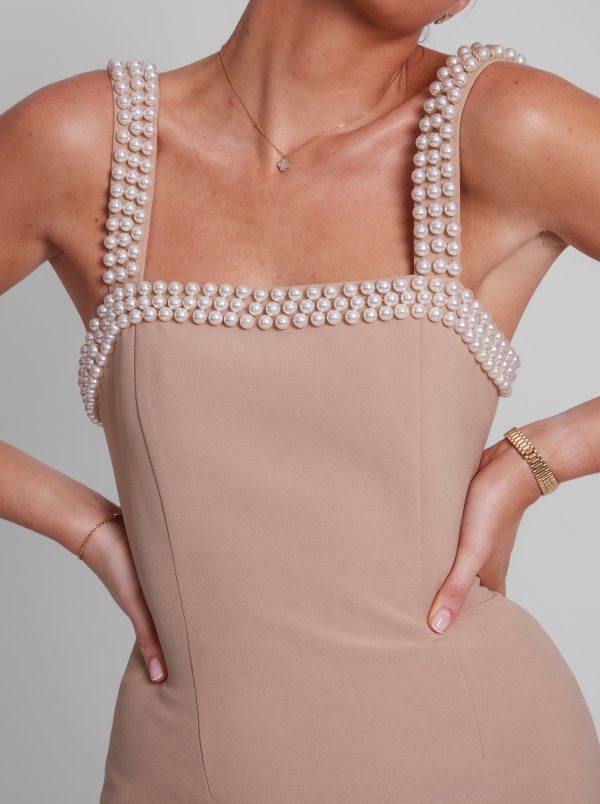 The Pearl Trim Mini Dress - Image 3