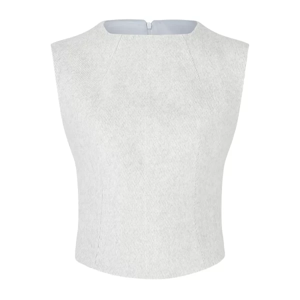 The Tweed Sleeveless Top - Image 5