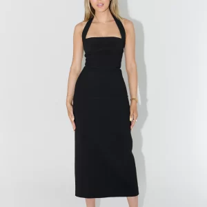 The Halter Neck Midi Dress