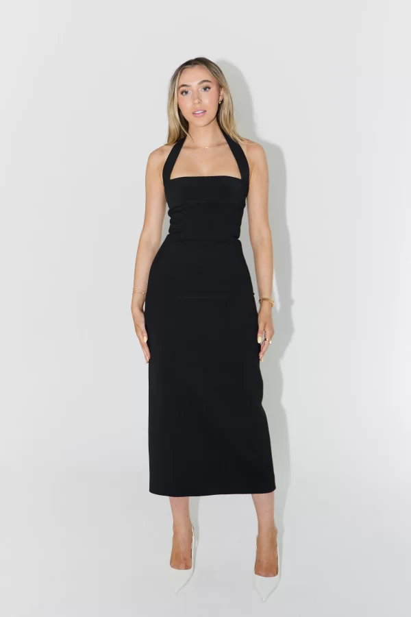 The Halter Neck Midi Dress